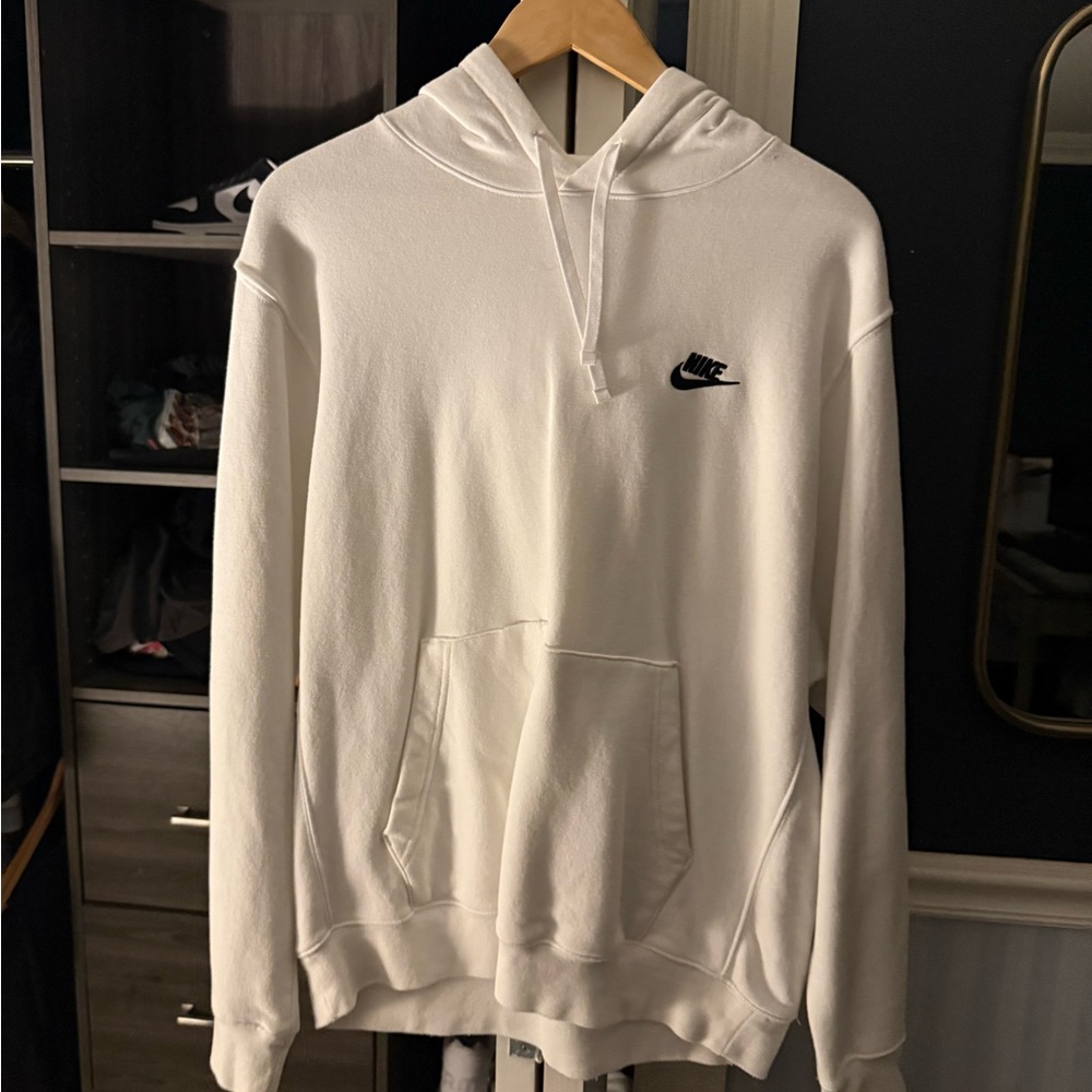 Nike Men's White Hoodie